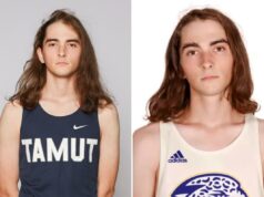 Atleta de atletismo Texas A&M-Texarkana morto após desmaiar no evento Graycen Vargo em uma regata TAMUT azul escuro.