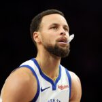 Golden State Warriors star Stephen Curry against Minnesota Timberwolves