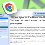 Logotipo do Google Chrome flanqueado por ícones de polegar para cima e de polegar para baixo em um fundo verde