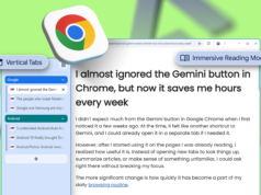 Aumentei minha produtividade com a melhor atualização do Chrome em anos Logotipo do Google Chrome flanqueado por ícones de polegar para cima e de polegar para baixo em um fundo verde