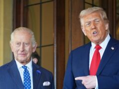 Bandeira australiana confusa enquanto Washington se prepara para receber Charles Donald Trump (à direita) encontra o rei Charles no Castelo de Windsor durante sua visita de estado britânica no ano passado.