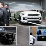 Bandidos estúpidos tentam roubar McClaren, G wagon durante assalto em Nova York - apenas para serem parados pelo portão do estacionamento