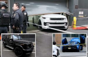 Bandidos estúpidos tentam roubar McClaren, G wagon durante assalto em Nova York – apenas para serem parados pelo portão do estacionamento Bandidos estúpidos tentam roubar McClaren, G wagon durante assalto em Nova York - apenas para serem parados pelo portão do estacionamento