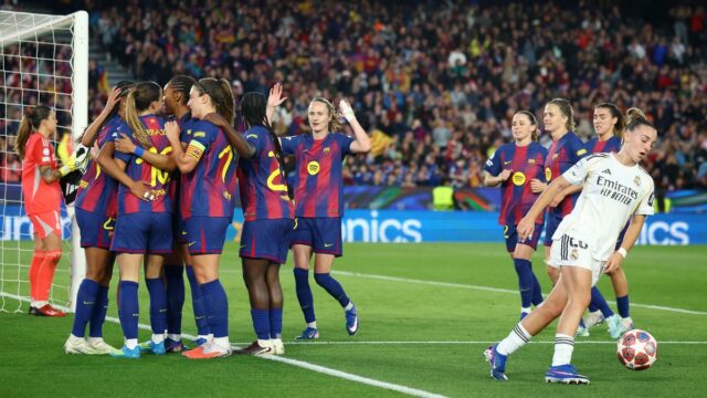 Barcelona derrota o Real Madrid em Camp Nou e avança para as semifinais da UEFA Women's Champions League
