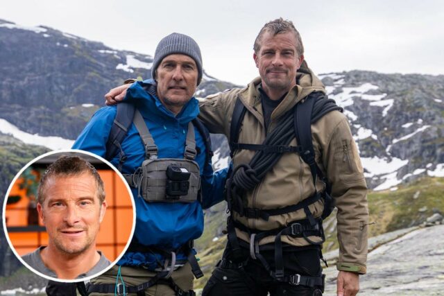 Bear Grylls diz que Matthew McConaughey “sempre teve um sorriso no rosto” durante ‘Running Wild’ – mesmo quando comiam bolas de rena
