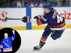 Brian Leetch, maravilhado com o ano de estreia, Matthew Schaefer disse: ‘Eu definitivamente não estava pronto aos 18’ Brian Leetch, maravilhado com o ano de estreia, Matthew Schaefer disse: 'Eu definitivamente não estava pronto aos 18'