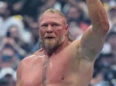 Brock Lesnar da WWE aparentemente se aposenta e deixa botas no ringue na WrestleMania Peyton Manning Tom Brady presta homenagem quando John Cena se aposenta da WWE
