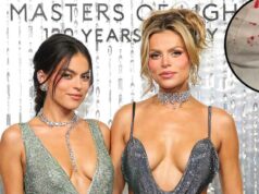 Brooks Nader mostra consequências sangrentas dos anéis de mamilo da irmã em meio a uma viagem ao Ártico Brooks Nader mostra foto sangrenta da irmã Sarah Jane após piercing no mamilo