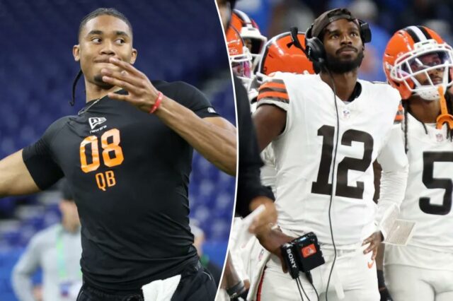 O quarterback do Arkansas, Taylen Green, que ainda está no conselho, pode ser uma opção para os Jets com uma de suas escolhas na quarta rodada. 