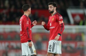 Bruno Fernandes notou uma mudança em Shea Lacey depois de treiná-lo no Man United Bruno Fernandes notou uma mudança em Shea Lacey depois de treiná-lo no Man United