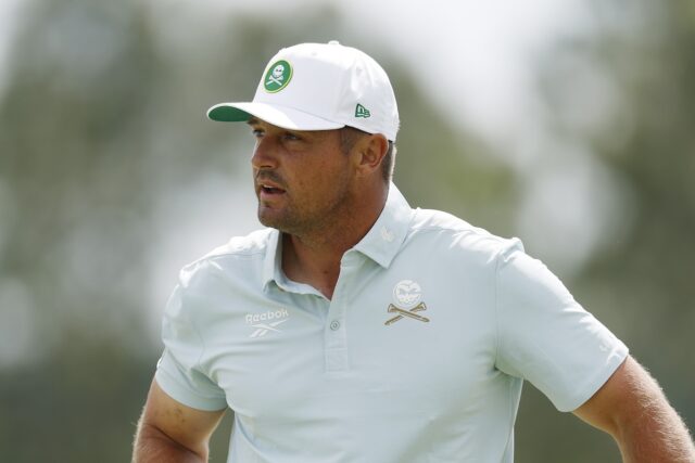 Bryson DeChambeau sofre grande decepção após a segunda rodada do Professional golfer Bryson DeChambeau at second round of The Masters