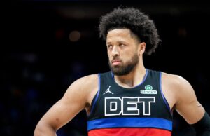 Cade Cunningham, do Pistons, recebeu más notícias em meio à recuperação de lesões Detroit Pistons star Cade Cunningham against Cleveland Cavaliers
