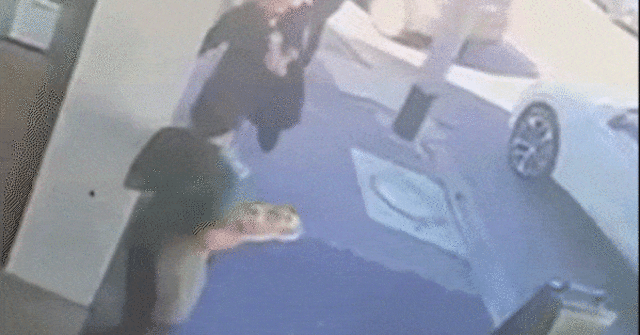 Café faz apelo depois que CCTV mostra mulher quebrando prato na cara de garçonete
