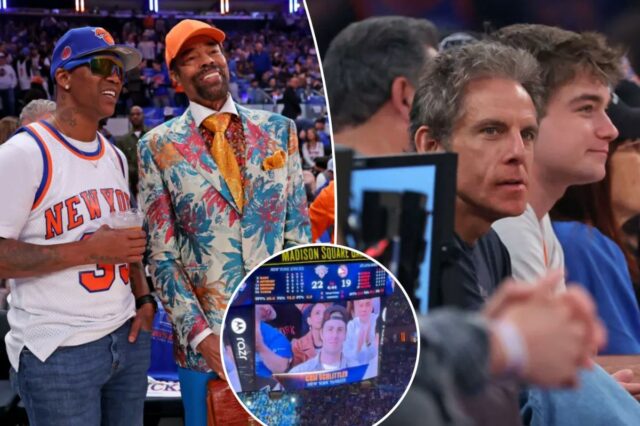 Cam Schlittler e Ben Stiller participam do jogo 1 repleto de estrelas do Knicks-Hawks
