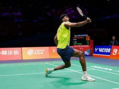 Campeonato Asiático de Badminton 2026: Ayush choca o número 1 do mundo, Vitidsarn, e se torna o segundo indiano a chegar à final individual masculina Campeonato Asiático de Badminton 2026: Ayush choca o número 1 do mundo, Vitidsarn, e se torna o segundo indiano a chegar à final individual masculina