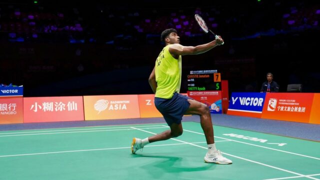 Campeonato Asiático de Badminton 2026: Ayush choca o número 1 do mundo, Vitidsarn, e se torna o segundo indiano a chegar à final individual masculina
