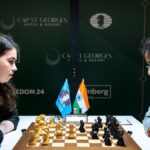 Candidatos FIDE 2026: R Vaishali capitaliza o erro de Goryachkina para ampliar a liderança na classificação, Divya segura Zhu com peças pretas