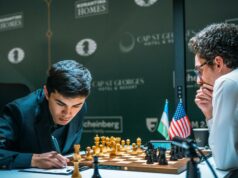 Candidatos FIDE 2026, Rodada 4: Sindarov derrota Caruana para manter a liderança, Vaishali e Pragg empatam, Divya renuncia a Zhu Candidatos FIDE 2026, Rodada 4: Sindarov derrota Caruana para manter a liderança, Vaishali e Pragg empatam, Divya renuncia a Zhu