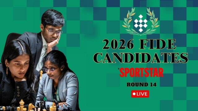 Candidatos de xadrez da FIDE 2026 ao vivo, rodada 14: Vaishali enfrenta Lagno, Divya tem vantagem de espaço sobre Bibisara; Sindarov termina invicto
