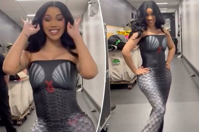 Cardi B é uma sereia da vida real com um hipnotizante vestido de concha
