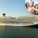 O navio de cruzeiro Carnival Firenze atracou em Puerto Vallarta.