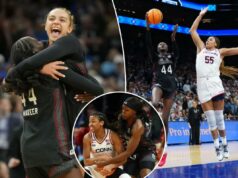 Carolina do Sul se vinga na Final Four chateada para encerrar a temporada perfeita de UConn enquanto os ânimos aumentam no final do jogo Carolina do Sul se vinga na Final Four chateada para encerrar a temporada perfeita de UConn enquanto os ânimos aumentam no final do jogo