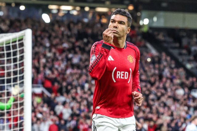 Casemiro alcançou seu próprio recorde pessoal com gol contra Brentford, ele igualou Dwight Yorke
