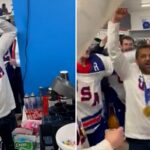 Celebração viral do hóquei do diretor do FBI