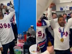 Celebração viral do hóquei do diretor do FBI Celebração viral do hóquei do diretor do FBI