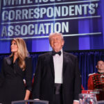 Cenas dramáticas enquanto Trump saía correndo da gala na Casa Branca