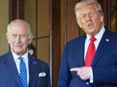 Chá com Trump: a missão do rei nos EUA para restaurar a amizade “mais próxima” O rei Carlos III com o presidente dos EUA, Donald Trump, no Castelo de Windsor no final do ano passado.