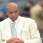 Charles Barkley working for TNT during NCAA mens basketball tournament
