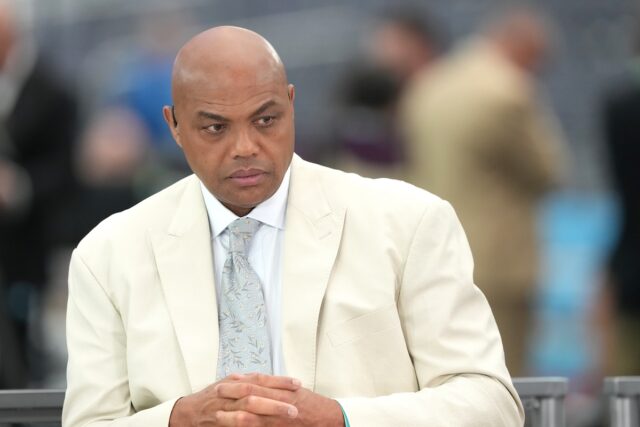 Charles Barkley working for TNT during NCAA mens basketball tournament
