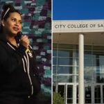 Exterior do Centro de Bem-Estar do City College of San Francisco.