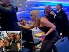 Cheryl Hines compartilha a evacuação angustiante do jantar de correspondentes na Casa Branca enquanto os tiros aumentam O secretário de Saúde, Robert F. Kennedy Jr. e sua esposa Cheryl Hines, e o vice-chefe de gabinete de política Stephen Miller e sua esposa Katie Miller são escoltados para fora da sala por agentes do Serviço Secreto, logo após a evacuação do presidente dos EUA, Donald Trump, depois que um homem abriu fogo com uma espingarda contra o pessoal de segurança do lado de fora da sala durante o jantar anual da Associação de Correspondentes da Casa Branca em 25 de abril de 2026