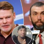 O Diretor Executivo de Operações de Futebol da NFL, Troy Vincent, fala no 2026 NFL Scouting Combine.