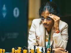 Classificação dos candidatos da FIDE em 2026: Divya e Vaishali compartilham a liderança; Sindarov amplia liderança com Praggnanandhaa em quarto lugar após a 8ª rodada Classificação dos candidatos da FIDE em 2026: Divya e Vaishali compartilham a liderança; Sindarov amplia liderança com Praggnanandhaa em quarto lugar após a 8ª rodada