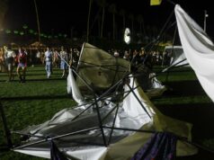 Coachella 2026: Ventos violentos atrapalham festival e acampamentos Coachella 2026: Ventos violentos atrapalham festival e acampamentos