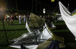 Coachella 2026: Ventos violentos atrapalham festival e acampamentos Coachella 2026: Ventos violentos atrapalham festival e acampamentos