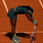 Coco Gauff anuncia transmissão de TV depois de ser pega quebrando sua raquete