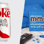 Balde de pipoca em forma de bolsa do AMC Theatre.