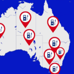 Gráfico de gasolina na Austrália