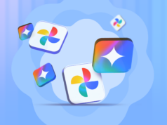 Comecei a usar o Gemini com o Google Fotos e isso mudou o jogo Logotipo do Google Fotos e um botão