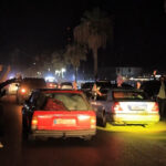 Comemorações na estrada enquanto as pessoas começam a retornar ao sul do Líbano