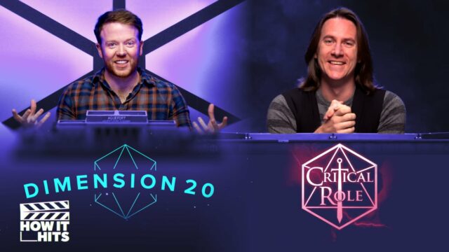 Brennan Lee Mulligan e Matt Mercer como DMs para Dimensão 20 e Papel Crítico (respectivamente)