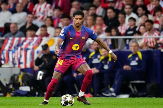 Como Marcus Rashford se saiu na eliminação do Barcelona nas quartas de final da Liga dos Campeões
