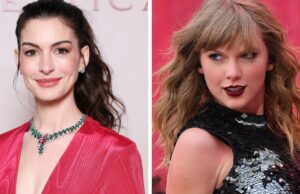 Como Taylor Swift inspirou a performance de estrela pop de Anne Hathaway em ‘Mother Mary’ Anne-Hathaway-mãe-Mary