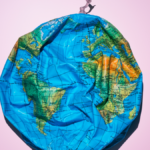 Gato passando pela lixeira de reciclagem de alimentos da fábrica