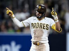 Como seria um pacote comercial dos Yankees para Fernando Tatis Jr.? San Diego Padres star Fernando Tatis Jr.