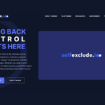 Página inicial do SelfExclude.io mostrando “A retomada do controle começa aqui” com chamada para iniciar a autoexclusão dos mercados de previsão. Como você se autoexclui dos mercados de previsão Kalshi se junta à rede SelfExclude